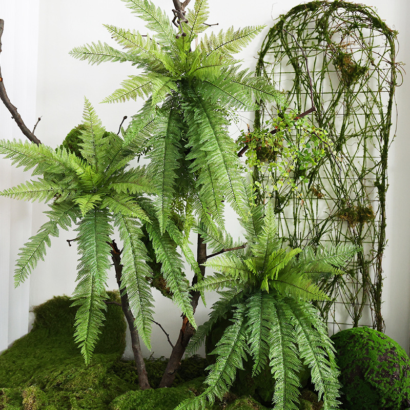 Preserved Moss Sheet - Large Artificial Plants Boston Fern Bunch