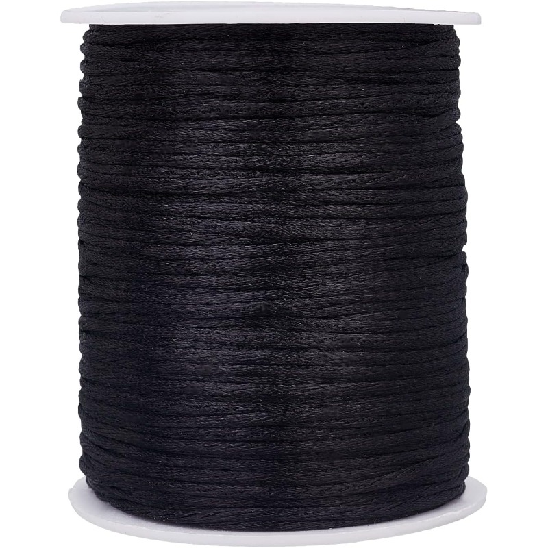 Ribbon Wired Satin - 106 Yards Rattail Satin Cords 2mm