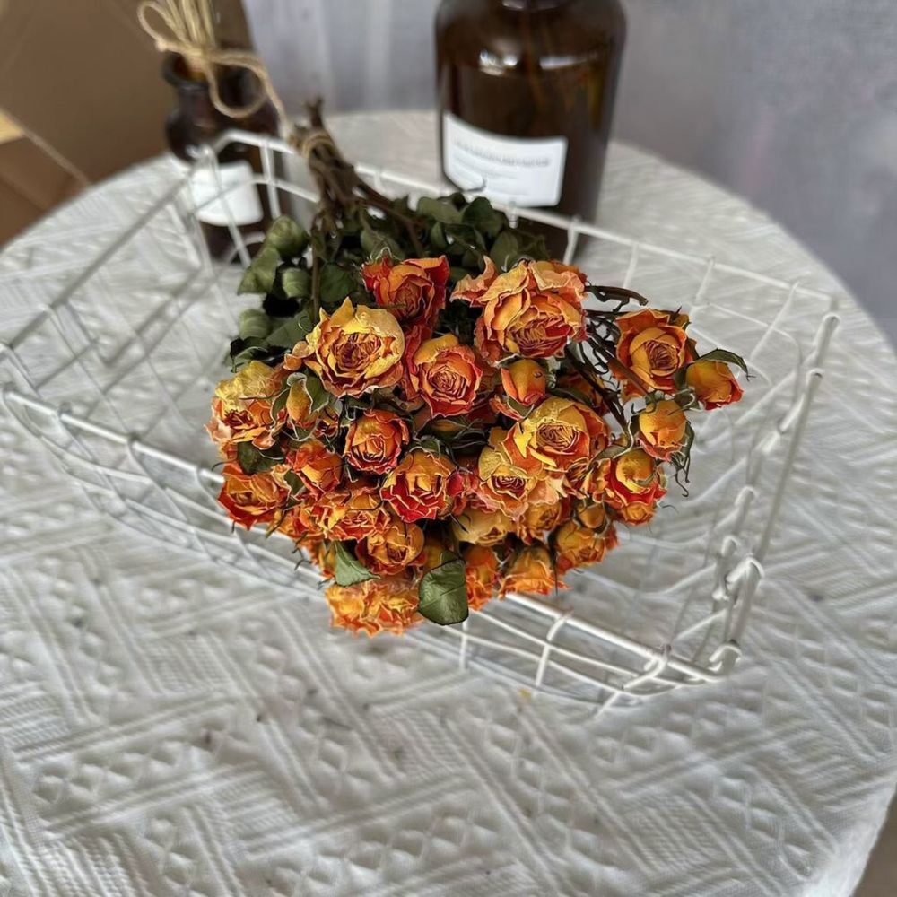 Dried Flower Bunch - Real Preserved Roses Dried Flower Bunch
