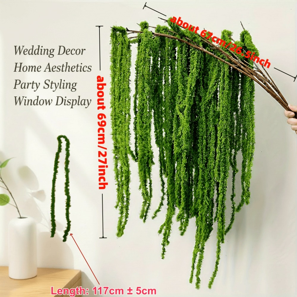 4 Piece Set Artificial Amarant - Preserved Moss Sheet review and price