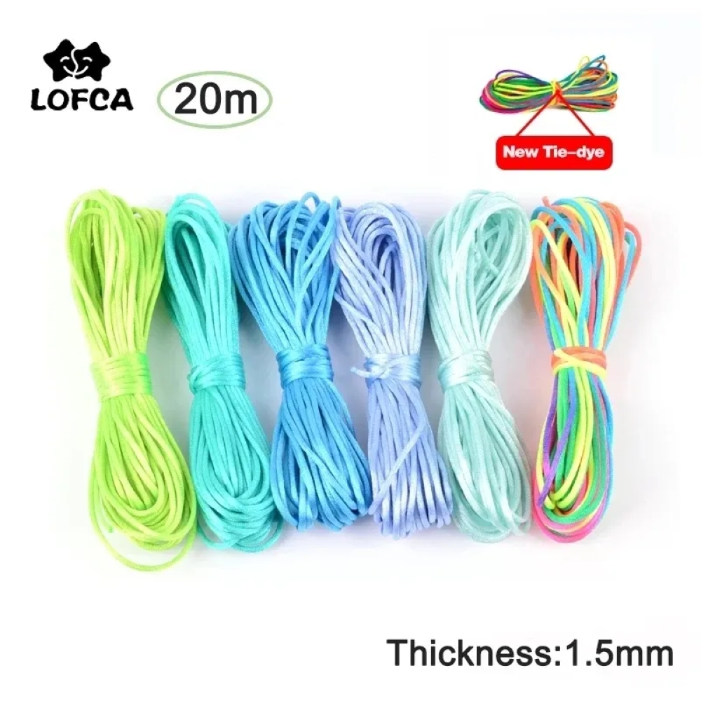 20m/Lot DIY Nylon Cords 1.5mm  - Ribbon Wired Satin review and price