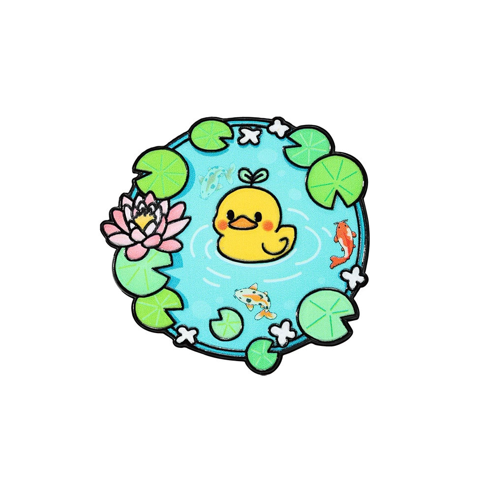 Cartoon Pool Animal Enamel Bro - Flower Frog Pin review and price
