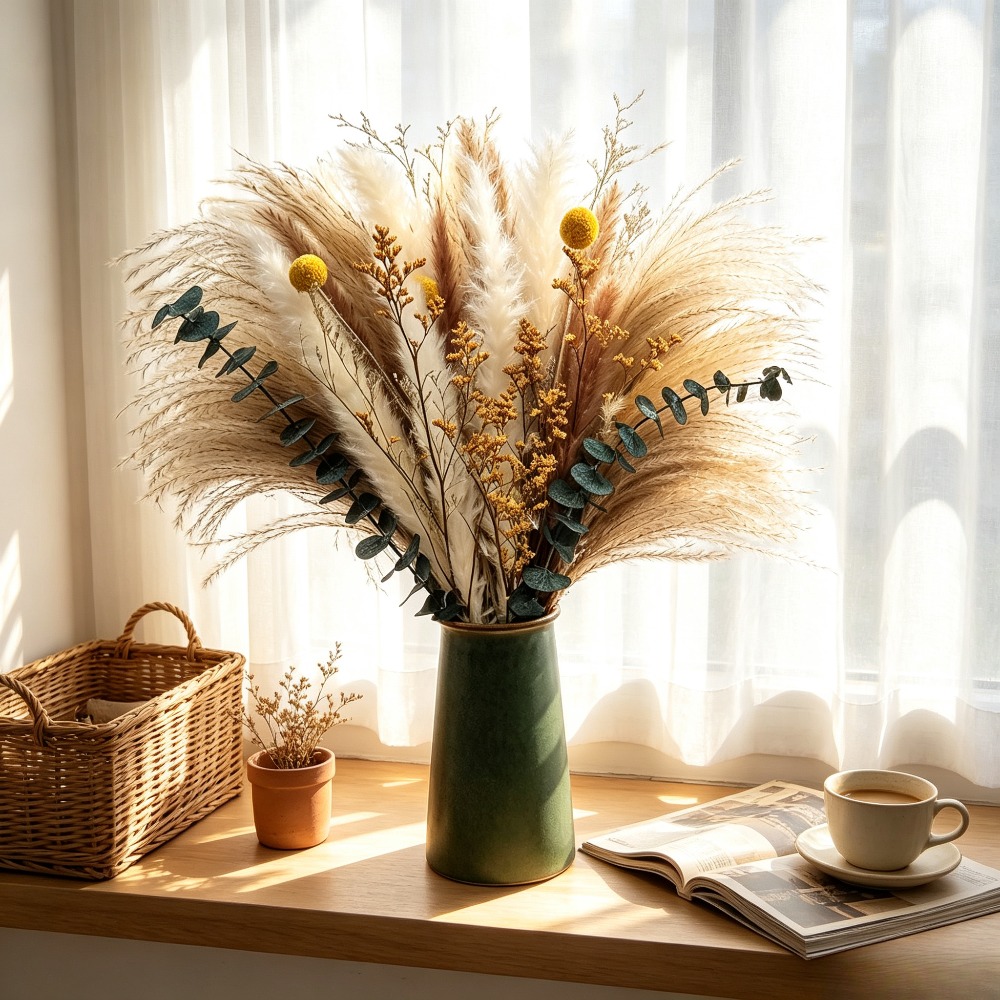 ried Flower Bouquet, Rustic De - Dried Flower Bunch review and price