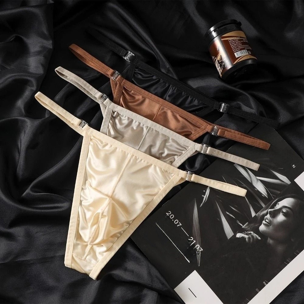 Underpants T-back Men Thong Li - Ribbon Wired Satin review and price