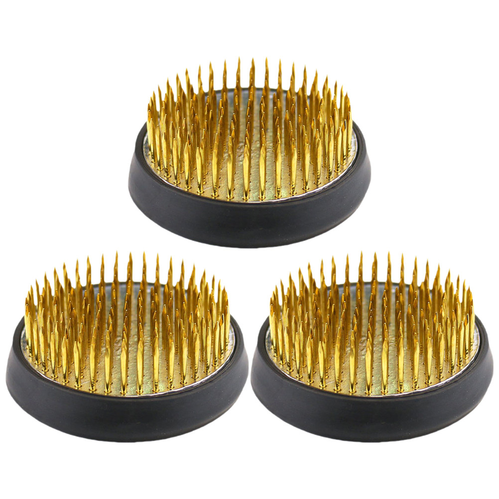 3Pcs Premium Brass Flower Pin  - Flower Frog Pin review and price