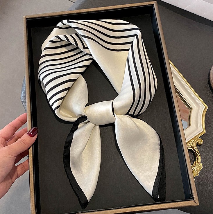 Luxury Fashion Print 70*70cm S - Ribbon Wired Satin review and price