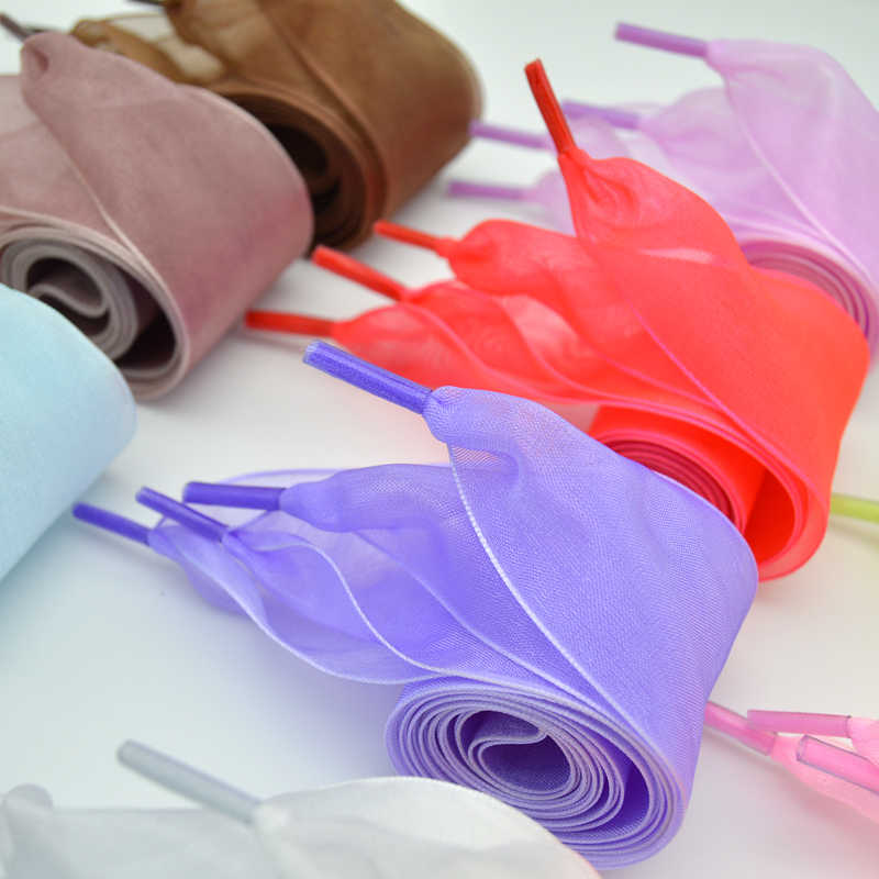 1 Pair 4cm Widen Organza Shoe  - Ribbon Wired Satin review and price