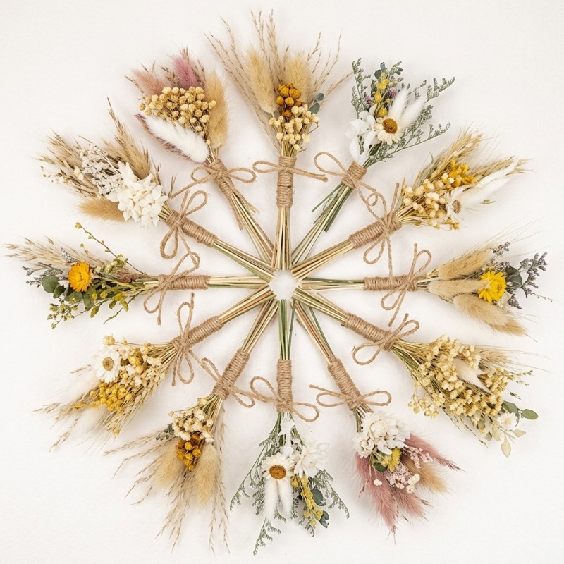 Mini Dried Flower Bouquet Natu - Dried Flower Bunch review and price